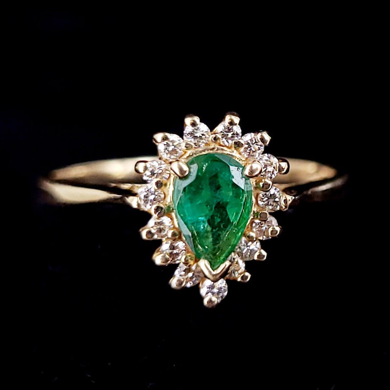 Genuine Emerald Jewelry - Etsy